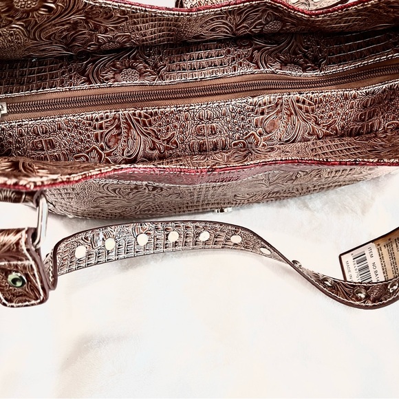 P&G Western Red & Gold w/Rhinestone Accents Shoulder Bag NWT - Picture 14 of 16